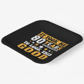 Het kostte me 80 jaar om deze goede verjaardag te papieren bordje (Gebogen)