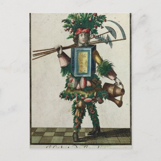 Het kostuum van de Gardener Briefkaart (Voorkant)