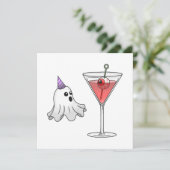 Het kostuum van de geest & Cocktailparty Kaart (Staand voorkant)