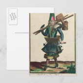 Het kostuum van de Mason Briefkaart (Voorkant / Achterkant)