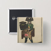 Het kostuum van de Milliner Vierkante Button 5,1 Cm (Voorkant /achterkant)