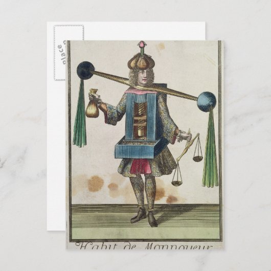 Het kostuum van de Munter Briefkaart (Voorkant / Achterkant)