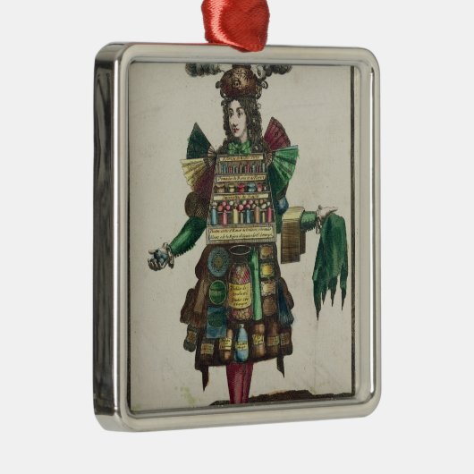 Het kostuum van de parfumer metalen ornament (Rechts)