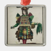 Het kostuum van de parfumer metalen ornament (Voorkant)