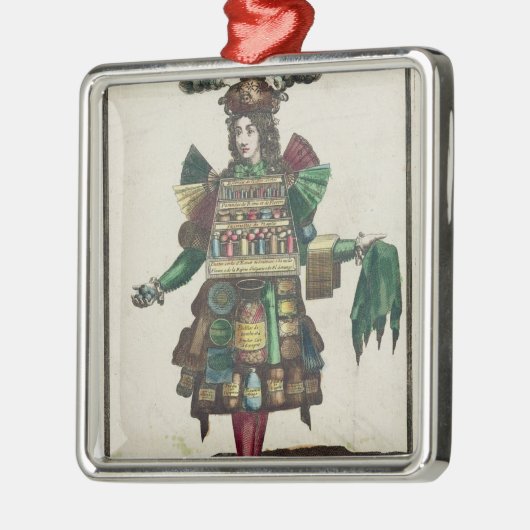 Het kostuum van de parfumer metalen ornament (Links)