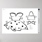 Het kostuum van OG Paper Doll: KLEIN Poster (Voorkant)