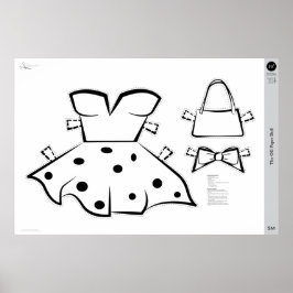 Het kostuum van OG Paper Doll: KLEIN Poster