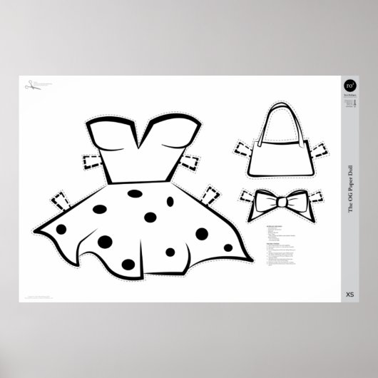 Het kostuum van OG Paper: X-SMALL Poster (Voorkant)