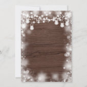 Het koude buiten sneeuwvlok winterhout Baby shower Kaart (Achterkant)