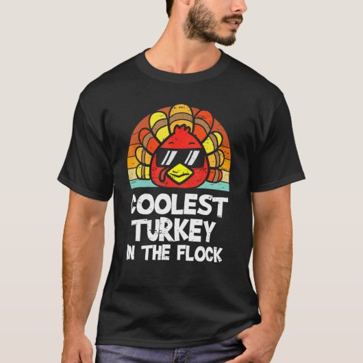 het koudste Turkije in de Thanksgiving van de kudd T-shirt (Voorkant)