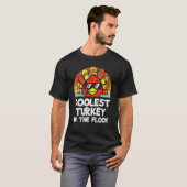 het koudste Turkije in de Thanksgiving van de kudd T-shirt (Voorkant volledig)