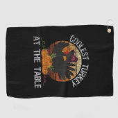 Het koudste Turkije op de Thanksgiving van de teru Golfhanddoek (Horizontaal)