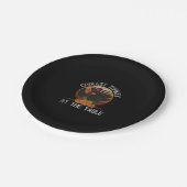 Het koudste Turkije op de Thanksgiving van de teru Papieren Bordje (Gekanteld)