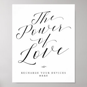 Het Kracht van Liefde Apparaat Oplaad Huwelijk Bor Poster