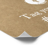 Het Kraft & Lace bruiloft Collectie Welkom Poster (Hoek)