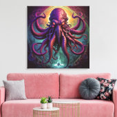 Het Kraken Zee Monster Canvas Afdruk (Insitu (Woonkamer))