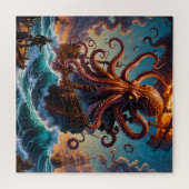 Het Kraken Zee Monster Legpuzzel (Horizontaal)