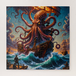 Het Kraken Zee Monster Legpuzzel