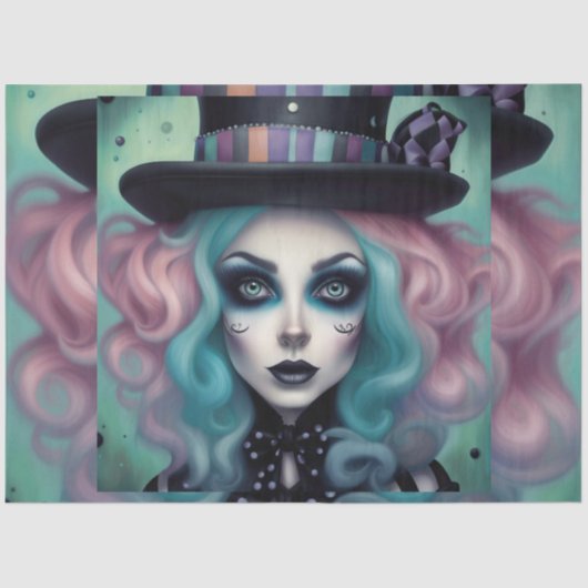 Het krankzinnige Pet Maker Wonderland Decoupage Pa Tissuepapier (Voorkant)