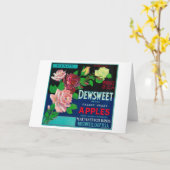 Het Krat LabelWatsonville, CA van Apple van Kaart (Gele Bloem)
