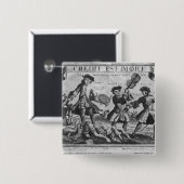 Het krediet is dood, de slechte debiteuren hebben vierkante button 5,1 cm (Voorkant /achterkant)