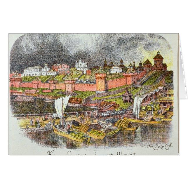 Het Kremlin in Moskou in de tijd van Tsar Ivan III (Voorkant Horizontaal)