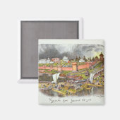 Het Kremlin in Moskou in de tijd van Tsar Ivan III Magneet (Voorkant / Achterkant)