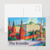 Het Kremlin Rusland Briefkaart (Voorkant / Achterkant)