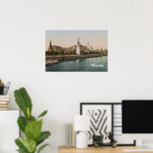 Het Kremlin van Moskou in de 19e eeuw Poster (Thuiskantoor)