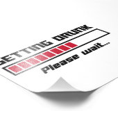 Het krijgen Drink Gelieve te wachten de Bar van de Foto Afdruk (Hoek)