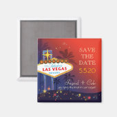 Het krijgen geHitd in Las Vegas Wedding sparen de  Magneet (Voorkant / Achterkant)