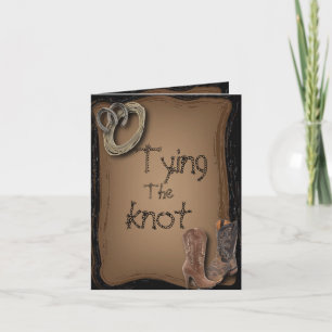 het krijgen hitched het westerne huwelijk van aankondiging