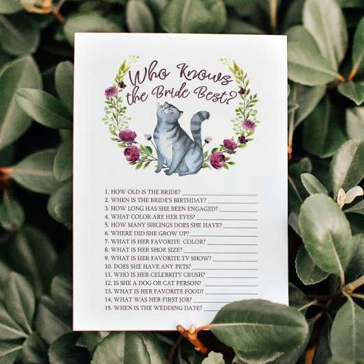 Het krijgen Meowiwide die de Bride Beste Kaart van