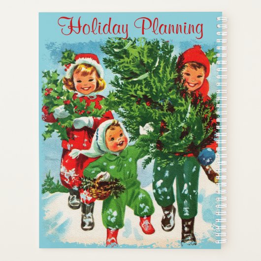 Het krijgen van de kerstboom grote vakantie planne planner (Achterkant)