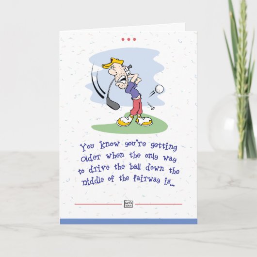 Het krijgen van de Oudere Kaart van de Verjaardag (Voorkant)