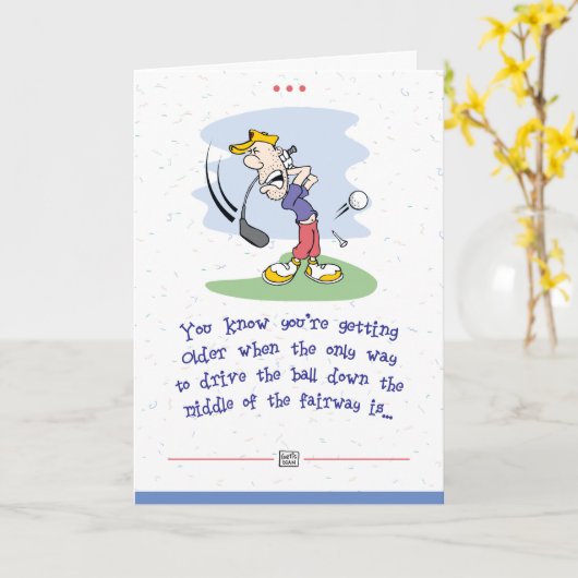 Het krijgen van de Oudere Kaart van de Verjaardag (Gele Bloem)