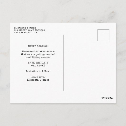 Het krijgen van de trouwelijke Foto bruiloft spare Briefkaart (Achterkant)