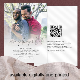 Het krijgen van geHitde QR Fotobedekking Gay Weddi Kaart