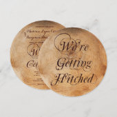 Het krijgen van gehitte bomen Rings Weddenschap Kaart (Voorkant / Achterkant)