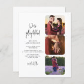 Het krijgen van gehitte Foto Collage Wedding Uitno (Voorkant / Achterkant)