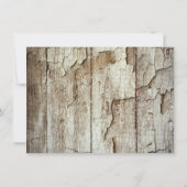 Het krijgen van gehitte Rustic Wood Wedding Uitnod Kaart (Achterkant)