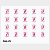 Het krijgen van Hitched Bride Groom Westerne bruil Ronde Sticker (Vel)