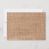 Het krijgen van Hitched Burlap Blauwgroen huwelijk Kaart (Achterkant)