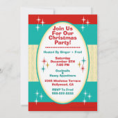 Het krijgen van Lit Kerstmis Party Uitnodiging - P (Achterkant)