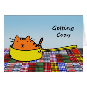 Het krijgen van lui, Oranje kat in gele pan