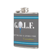 Het krijgen van Oud en het Leven Fijn Vinyl Verpak Heupfles (Links)