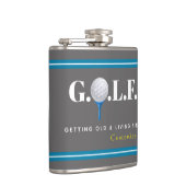 Het krijgen van Oud en het Leven Fijn Vinyl Verpak Heupfles (Rechts)