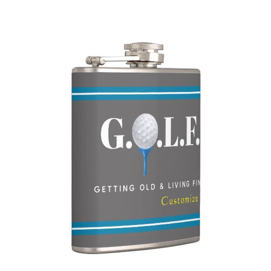 Het krijgen van Oud en het Leven Fijn Vinyl Verpak Heupfles (Rechts)