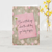 Het krijgen van oude Humor Verjaardag Humor Kaart (Gele Bloem)