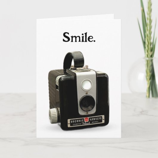 Het krijgen van oude Humor verjaardag Retro Camera Kaart (Voorkant)